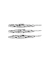 Ettika 3-pack Twisted Barrettes In Metallic