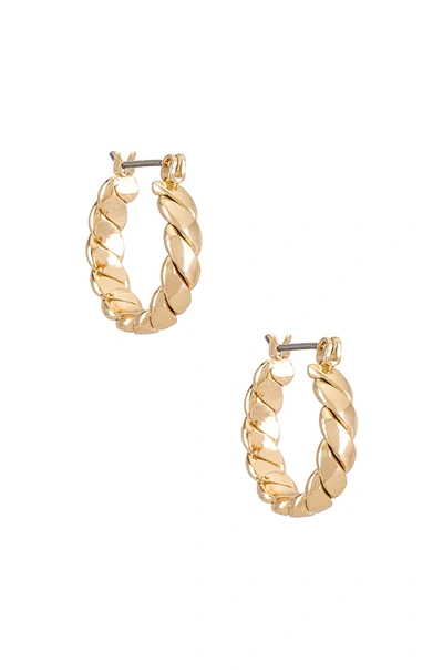 Ettika Twist Hoop Earrings In Gold