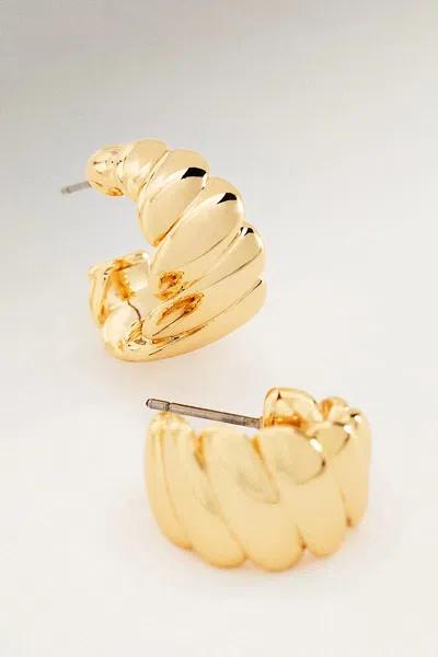 Ettika Twist Of Fate Hoops Earrings In Gold