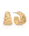Ettika Twist Of Fate Hoops Earrings In Gold