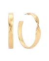 Ettika Heirloom Twist Medium Hoops Earrings In Gold