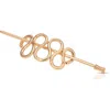 Ettika Twisted Hoop & Pin Barrette In Gold
