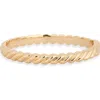 Ettika Twisted Stacking Bangle Bracelet In Gold