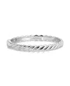 Ettika Twisted Stacking Bangle Bracelet In Silver