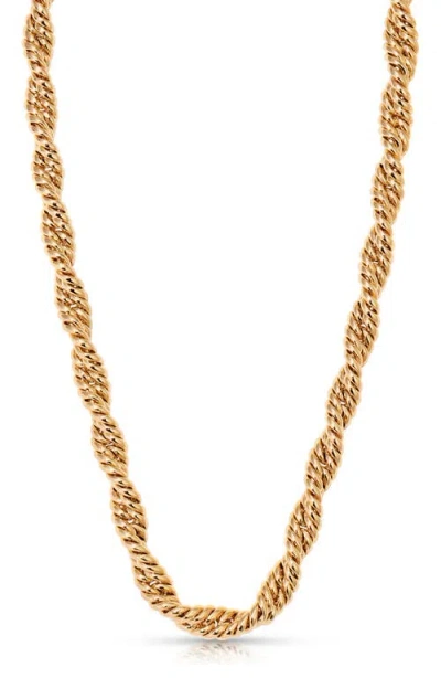 Ettika Twisted Strands Necklace In Gold