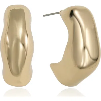 Ettika Wavy Hoop Earrings In Gold