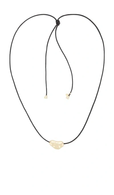 Ettika Wavy Metal Bolo Cord Necklace In Neutral