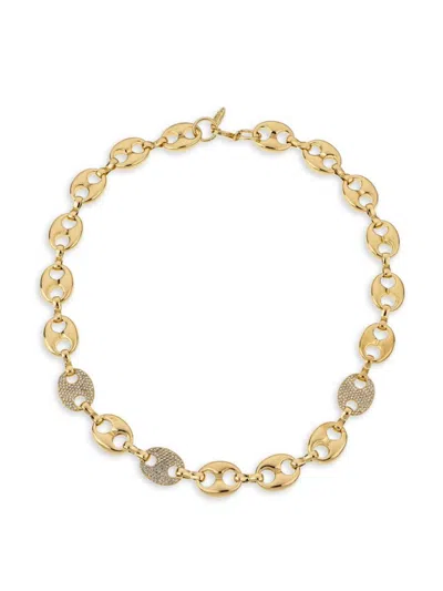 Ettika Women's 18k Goldplated Glass Crystal Necklace In Metal