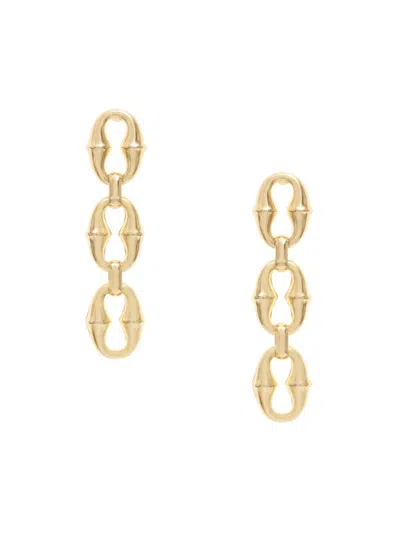 Ettika Women's 18k Goldplated Steel Link Drop Earrings In Neutral