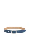 Ettika Stud Leather Belt In Blue