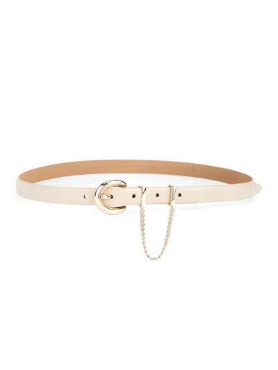 Ettika Women's Cascade Chain Leather Belt In Tan In Neutral