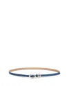 Ettika Triple Keeper Belt In Blue