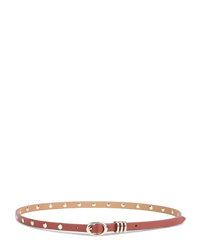 ETTIKA WOMEN'S CLASSIC STUDDED SKINNY LEATHER BELT