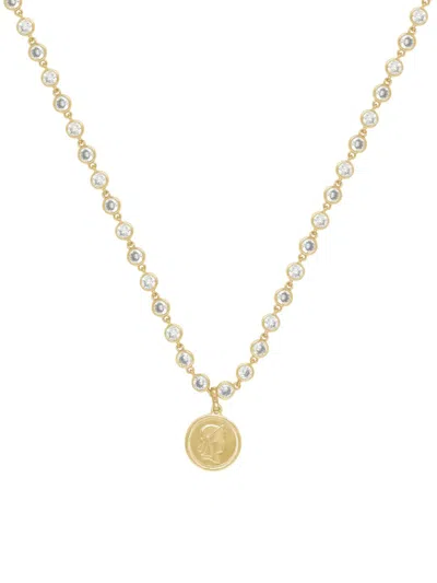 Ettika Women's Destination Anywhere 18k Goldplated & Cubic Zirconia Necklace In Brass