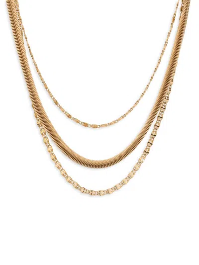 Ettika Women's Goldtone Layered Chain Necklace In Brass