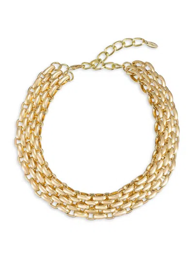 Ettika Women's Goldtone Steel Mesh Chain Necklace