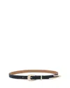Ettika Liquid Metal Western Buckle Belt In Black