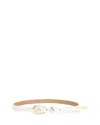 Ettika Liquid Metal Western Buckle Belt In Neutral