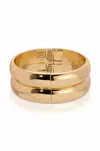 Ettika Simple Stackable Bangle Bracelet Set In Gold