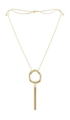 Ettika X Revolve Open Circle Tassel Necklace In Gold