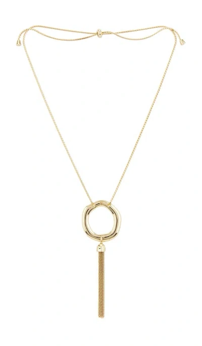 Ettika X Revolve Open Circle Tassel Necklace In Gold