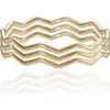 Ettika Zig Zag Bangle Set In Gold