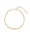 Ettika Zodiac Herringbone 18k Gold Plated Necklace In Capricorn