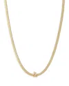 Ettika Zodiac Herringbone Necklace, 12-17 In Capricorn