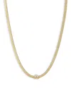 Ettika Zodiac Herringbone Necklace, 12-17 In Libra