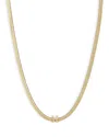 Ettika Zodiac Herringbone Necklace, 12-17 In Pisces