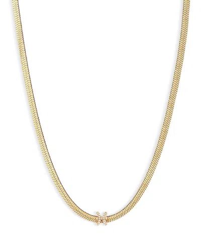 Ettika Zodiac Herringbone Necklace, 12-17 In Pisces