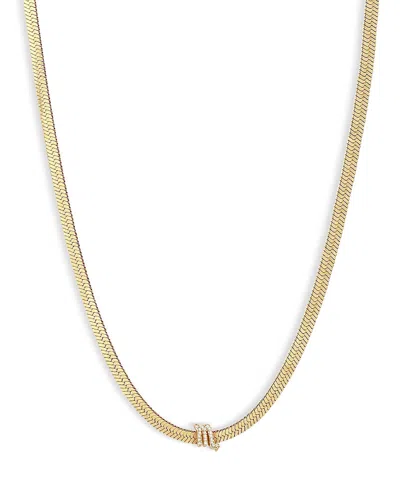 Ettika Zodiac Herringbone Necklace, 12-17 In Scorpio