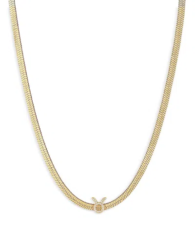 Ettika Zodiac Herringbone Necklace, 12-17 In Taurus