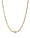 Ettika Zodiac Herringbone Necklace, 12-17 In Virgo