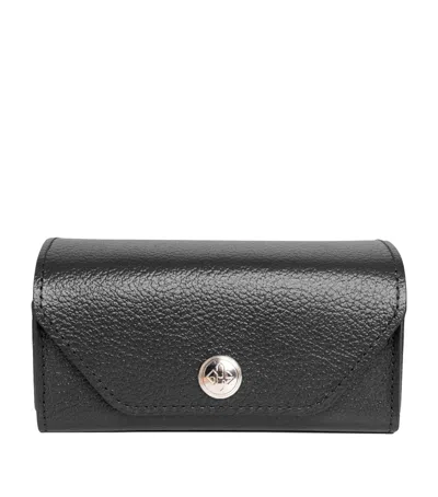 Ettinger Leather Dominoes Set Case In Black