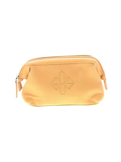 Pre-owned Ettinger Makeup Bag In Yellow
