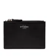 Ettinger Mini Leather Capra Travel Pouch In Black