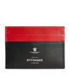 Ettinger Sterling Flat Card Holder In Red