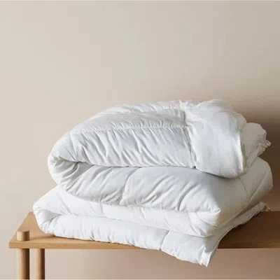Ettitude Bamboo Comforter- Summer Weight In White