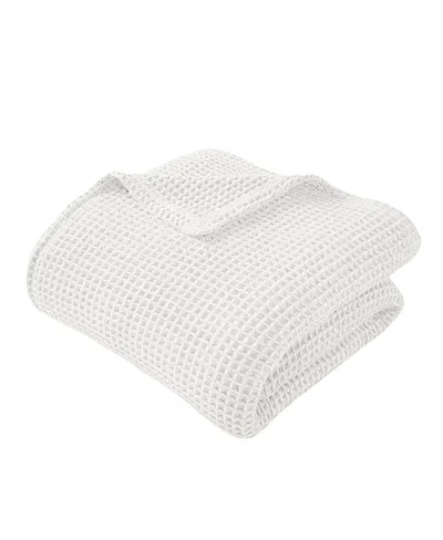 Ettitude Blissful Cleanbamboo Waffle Throw Blanket In White