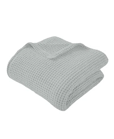 Ettitude Blissful Cleanbamboo Waffle Throw Blanket In Gray