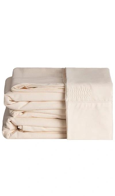 ETTITUDE CAL KING LINEN+ SHEET SET