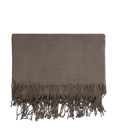 Ettitude Cleanbamboo Cashmere Woven Throw Blanket, One Size In Gray