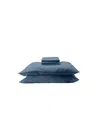 Ettitude Cleanbamboo Hemp Linen+ Sheet Set, California King In Ink