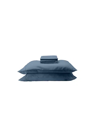 Ettitude Cleanbamboo Hemp Linen+ Sheet Set, King In Ink
