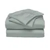 Ettitude Cleanbamboo Signature Sateen Sheet Set, Full In Sage
