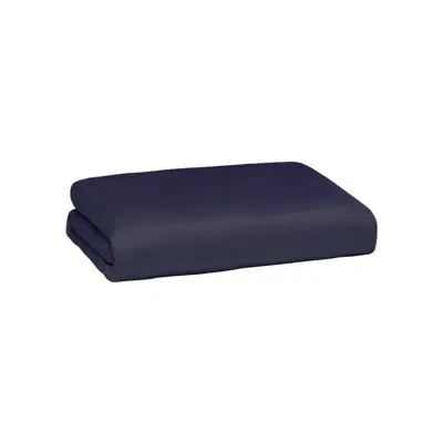 Ettitude Cleanbamboo® Signature Sateen Crib & Toddler Fitted Sheet In Blue