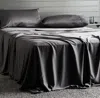 Ettitude Cleanbamboo® Signature Sateen Flat Sheet In Slate