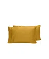 Ettitude Cleanbamboo Signature Sateen Pillowcase Set, King In Saffron