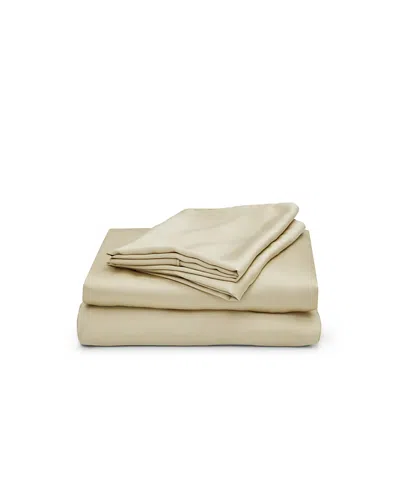 Ettitude Cleanbamboo Signature Sateen Sheet Set, California King In Sand